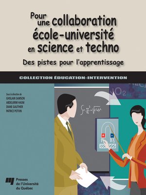cover image of Pour une collaboration école-université en science et techno